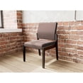 thumbnail image 4 of Pemberly Row Chaise d'Appoint Sans Accoudoirs pour Réception, Cadre en Bois, Brun, 4 of 5
