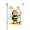 Color 3, variant on Amhnf Cute Bee Holding Daisy Flower Garden Flag For Home Outdoor Garden Yard Decor 12x18 inch