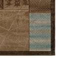 thumbnail image 2 of Milan Power Loomed Rug, Black/Aqua, 2 of 4