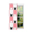 thumbnail image 2 of MKHERT Cute Black White Kitten Cat Window Curtain Living Room,Bedroom Window Drapes 52x84 inch, 2 of 3