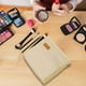 thumbnail image 3 of Bolsa de maquillaje de pie | Organizador cosmético portátil | Diseño vertical de gran capacidad | Partición inteligente de varios compartimentos | Cierre de cremallera | Estuche de almacenamiento de, 3 of 6