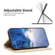 thumbnail image 2 of J4o For iPhone 16 Pro Max Case Four Leaf Clover Phone Protection v5e Leather Cover - Rose, 2 of 5