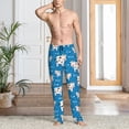 thumbnail image 4 of Mens Pajama Pants Bottoms with Pockets - Cows Milk Comfy Mens Pj Pants, Soft Men Lounge Pants, 4 of 5