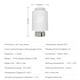 thumbnail image 4 of ZigBee Válvula termostática inteligente Control de voz Radiador Actuador Termostato, 4 of 5