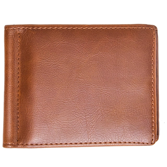 Monedero pequeño para hombre, tarjetero, mini monedero retro, tarjetero pequeño, café claro