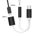 thumbnail image 3 of Aqestyerly Type-C To Type-C+3.5Mm Audio Adapter Headset Charging Two-In-One Adapter Electronics Gadgets Bluetooth Headset, 3 of 7