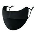 thumbnail image 2 of Anvazise Summer Ice Silk Cycling Face Guard Anti-UV Dustproof Breathable Ear Loop Sunscreen Sports Mouth Cover Black One Size, 2 of 13