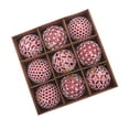 thumbnail image 3 of Adornos de bolas navideñas BLESIY 9 piezas Rojo, 3 of 8