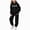 Black, variant on zuwimk Toddler Girl Birthday Outfits Letter Print Crew Neck Long Sleeve Sweatshirts Top Long Pants 2Pcs Baby Girl Clothes(Brown,2-3 Years)