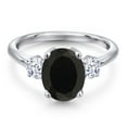 thumbnail image 3 of Gem Stone King 3.00 Ct Oval Black Onyx 925 Sterling Silver Ring, 3 of 6