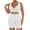 White 04, variant on Karymi T Shirts for Women Plus Size Ribbed 2-Piece Workout Set, V-Neck Crop Top Sports Bra High Waist Tummy Control Biker Shorts, Yoga and Gym Outfit Plus Size Tops for Women