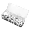 thumbnail image 2 of Organizador De Cables Caja De Almacenamiento De Artículos Diversos De Plástico Transparente De 8 Rejillas Con Tapa Auriculares Con Cable Estuche De Almacenamiento Portátil Para Objetos Pequeños Yuarrent HA013338-00, 2 of 6