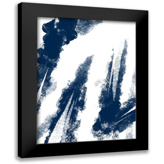 Prime, Marcus 12x14 Black Modern Framed Museum Art Print Titled - Navy Striking Seams 2