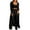 Black, variant on Wancir Women's Tracksuit Winter Autumn Knitted Long-sleeved Blazer Coat Tank Long Pants Three Piece Sets Outfit