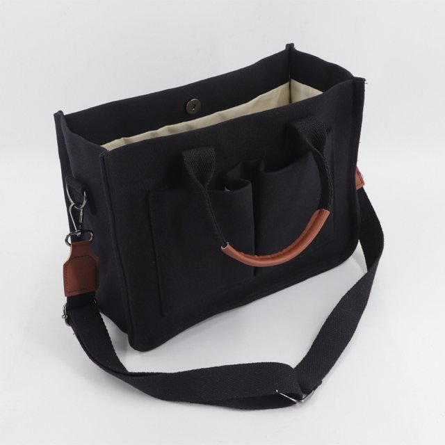 Bolso bandolera de lona a la moda, bolso de lona para mujer, bolso de hombro portátil de gran capacidad, bolso cruzado
