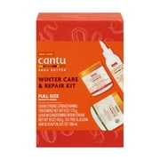 ($17 Value) Cantu Winter Care & Repair Hair Care Set – Full Size Holiday Gift Set
