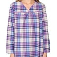 thumbnail image 2 of Casual Nights Women's Flannel Floral Long Sleeve Nightgown, 2 of 5