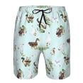 thumbnail image 3 of Balery Duck Animals Farm Traje de Baño Estilo Hawaiano para Hombre, Shorts de Secado Rápido con Bolsillos-X-Large, 3 of 6