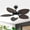 Brown, variant on YIOSI 44" Tropical Palm Leaf Ceiling Fan with LED Lights, Remote/APP Control, Quiet Reversible Motor, Dimmable Lighting, Indoor/Outdoor Ceiling Fans for Patios, Porches, Bedrooms - Brown