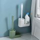 thumbnail image 4 of Escobilla de baño, escobilla de limpieza para inodoro, cerdas suaves sin perforación, escobilla de baño, color blanco ER, 4 of 5