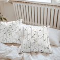 thumbnail image 6 of Throw Pillow Covers 16x16 Inch Set of 2, Sparrow Waterproof Outdoor Pillow Covers, Spring Birds on The Branches Vintage Country Decorative Cushion Pillowcases for Couch, Sofa, Bed, Garden, Patio, 6 of 9