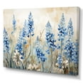 thumbnail image 2 of Designart "Graceful Blue Bonnets Field III" Blue Bonnets Canvas Wall Art, 2 of 7