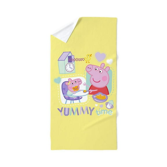 CafePress - Peppa Pig: Yummy Time - Large Beach Towel, Soft 30"x60" Towel with Unique Design