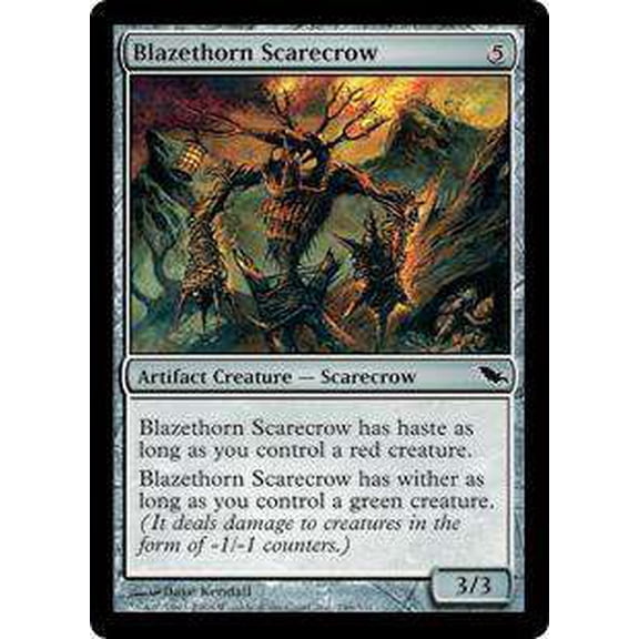 MtG Shadowmoor Common Blazethorn Scarecrow #246