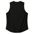 thumbnail image 5 of Tank Tops Men Summer Quick Dry Sleeveless Tee With "Gekm" Letter Print Casual Loose Fit Breathable Workout Vest For Gym Sports L Black, 5 of 5