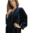 thumbnail image 4 of Velvet Ruffle Trim Mini Dress, 4 of 4