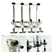 DENEST 4-Bottle Wine Dispenser Wall Mounted Bottle Aluminum Alloy Silver