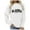 White, variant on Women'S Sweatshirt Long Sleeve Sweatshirt for Women’S Pullover Pink Sweat Shirt Womens Clothing Fall Cute Sweatshirt