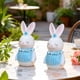 thumbnail image 5 of Decoraciones de Pascua, adornos de Pascua, regalos de Pascua, conejito de Pascua, decoración del hogar, animales, adorno minimalista, decoración de sala de estar, figura de conejo de resina., 5 of 6