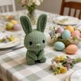 thumbnail image 5 of Easter Crochet Bunny Plush Doll Handmade Stuffed Animal Easter Decor Family Gift Easter Baskets Fillers Easter Decorations, 5 of 6