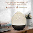 thumbnail image 6 of Essential Oils Diffuser Ceramic 250ml - Ultrasonic Aromatherapy Diffuser 3D Printing Dome, Cool Mist Air Freshener with 2 Mist Modes 7 Colors LED Lights,, 6 of 7
