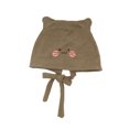 thumbnail image 1 of Gorro MOSSTYUS para mujer, tejido a ganchillo, orejas de gato, color caqui, 1 of 9