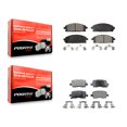 thumbnail image 1 of Positive Plus Front Rear Semi-Metallic Brake Pads Kit for Car 2003-2006 Acura MDX KPF-100391, 1 of 8