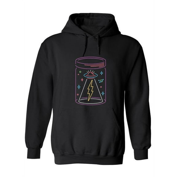 Ufo In A Jar Design Hoodie Women -Image by Shutterstock, Female Medium
