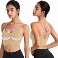 thumbnail image 5 of beishanbush Clothing 2025 Bra Under $5 Womens Back Sport Bras Padded Strappy Cropped Bras for Yoga Workout Fitness Low Impact Bras, 5 of 5
