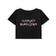 thumbnail image 1 of Camiseta corta de verano para mujer, ropa con cuello redondo, camiseta recortada para vacaciones y trabajo S, 1 of 7