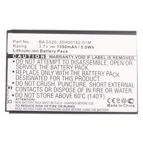 Batteries N Accessories BNA-WB-L3781 Cell Phone Battery - Li-ion, 3.7, 1350mAh, Ultra High Capacity Battery - Replacement for HTC 35H00152-04M, BTR6350B Battery