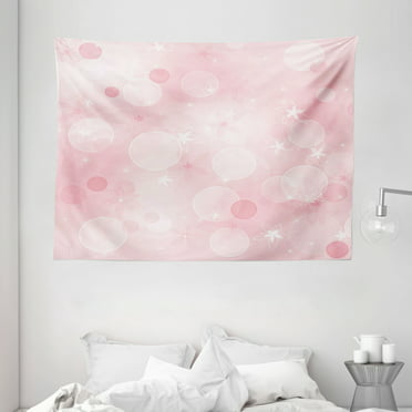 Light Pink Tapestry, Japanese Cherry Blossom Sakura Tree with Romantic ...