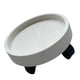 thumbnail image 4 of Bandeja para macetas con ruedas, forma redonda, ruedas giratorias extraíbles, soporte para plantas para balcón, blanco, 30, 4 of 5
