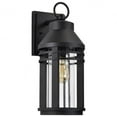 thumbnail image 2 of Nuvo Lighting Wilton 1 Light Large Wall Lantern Matte Black with Clear Seeded Glass, 2 of 19