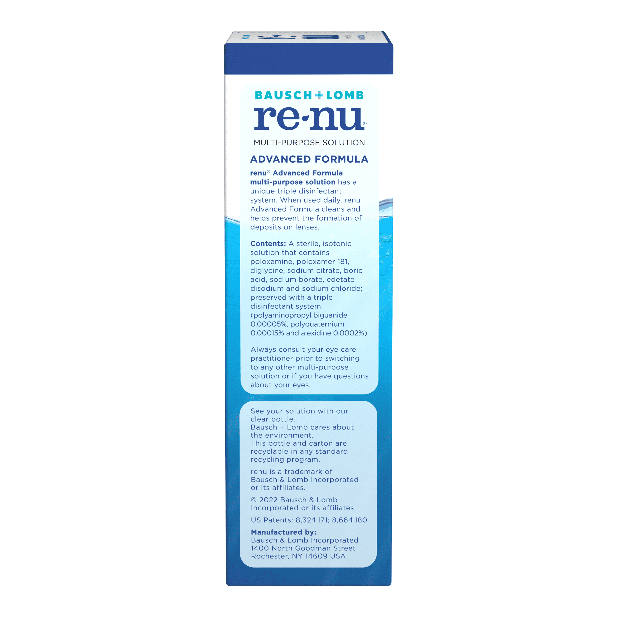 Buy Renu Contact Lens Solution, Advanced Formula Triple Disinfectant