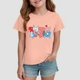 thumbnail image 2 of WUANDIXFA Girls Tunic Tops Kids 250 Anniversary America Flag Shirt for Boys Girls USA 250th Years Birthday 1776 July 4th T-Shirt Light Pink,7-8 Years, 2 of 4