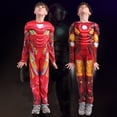 thumbnail image 2 of Disfraz de superhéroe de MARVEL para niños, spiderman, Capitán América, iron man, Pantera, Thor, ropa muscular para Halloween, 2 of 4