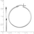 thumbnail image 1 of Sterling Silver Rhodium Plated Hinged Earrings QE8101, 1 of 2