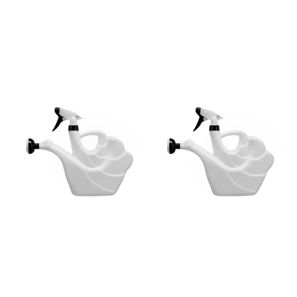 Kearding Regadera 2 en 1 Hervidor de jardinería pequeño Cisne Pot Casa Jardín Rociador Herramientas de riego Rociador de plástico Blanco Type2 NO2