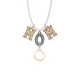 thumbnail image 2 of Delight Jewelry Goldtone Infinity Loop Multi-Colored Crystal Mom Charm Necklace, 2 of 5